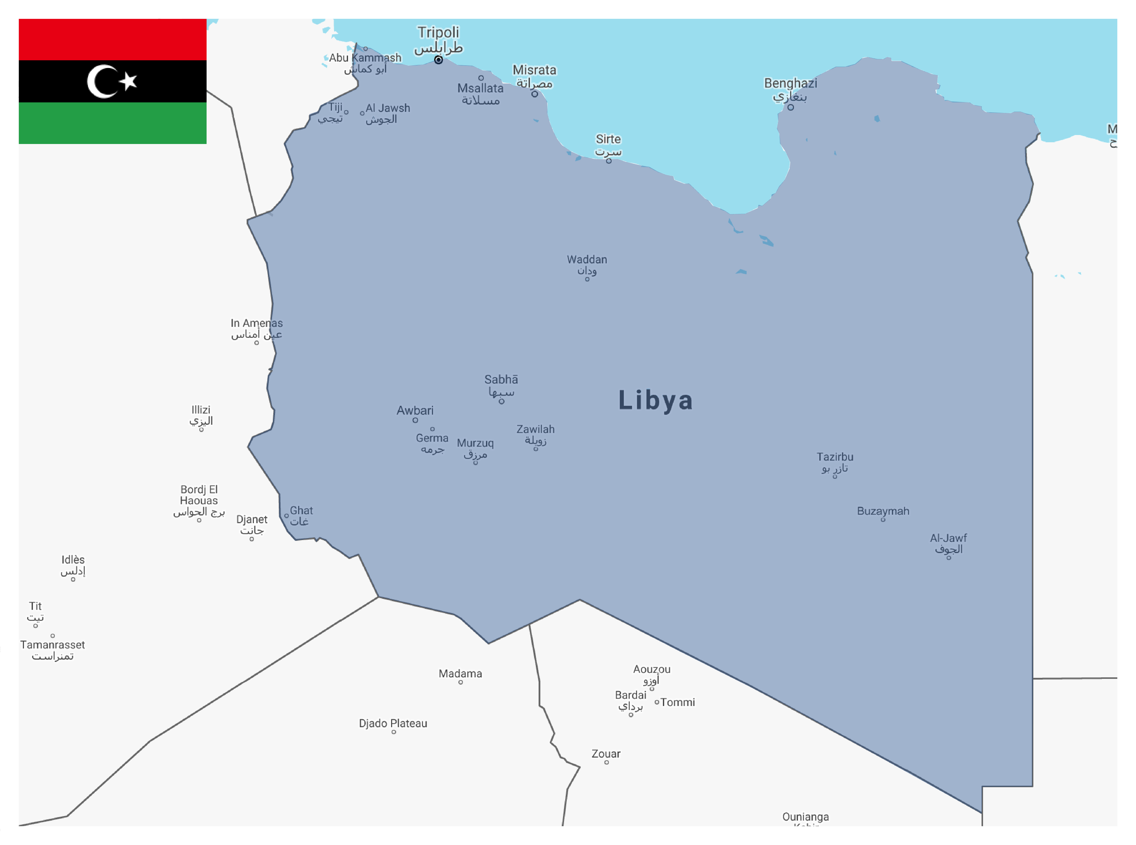 Libya map