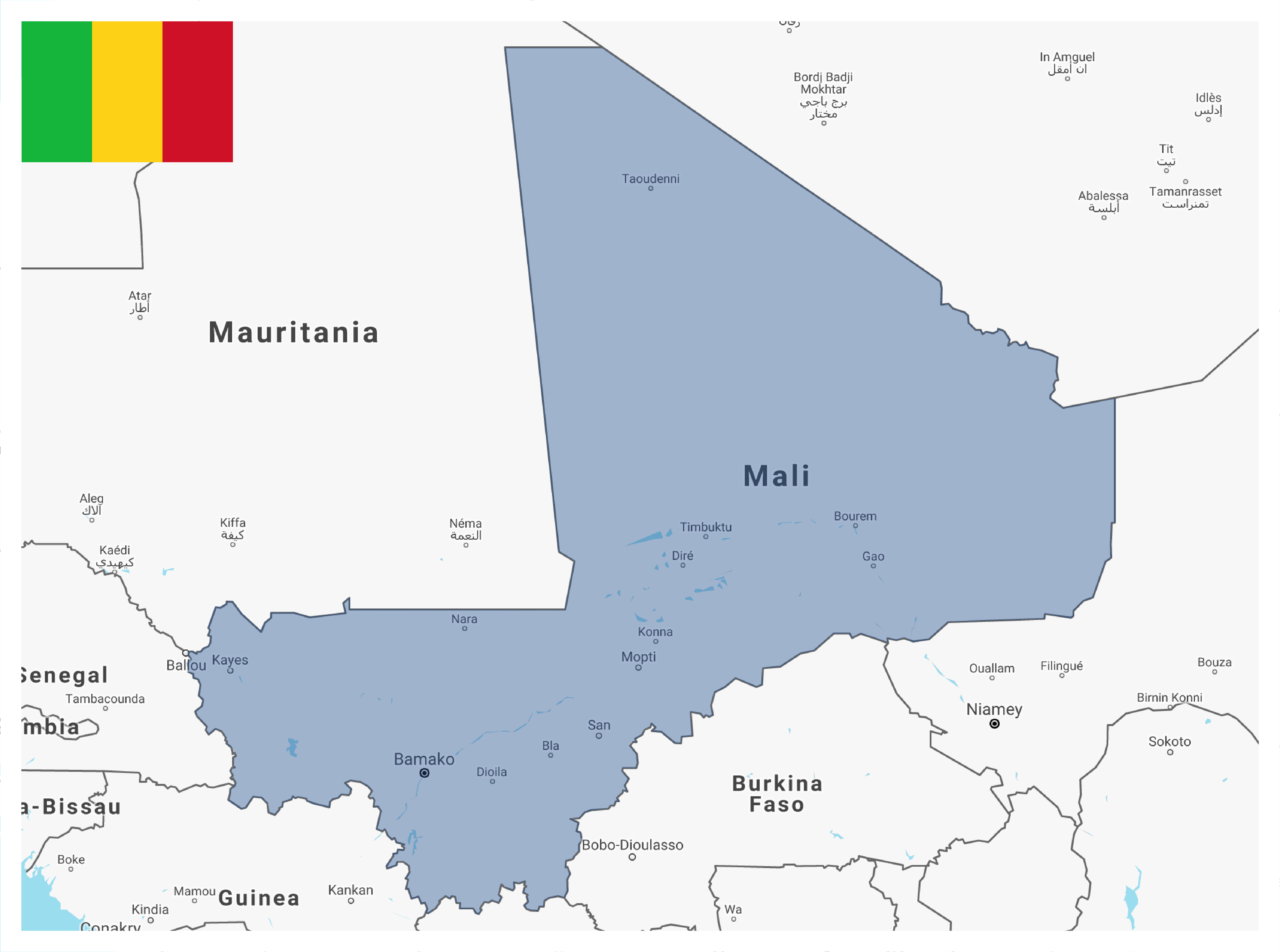 Mali map