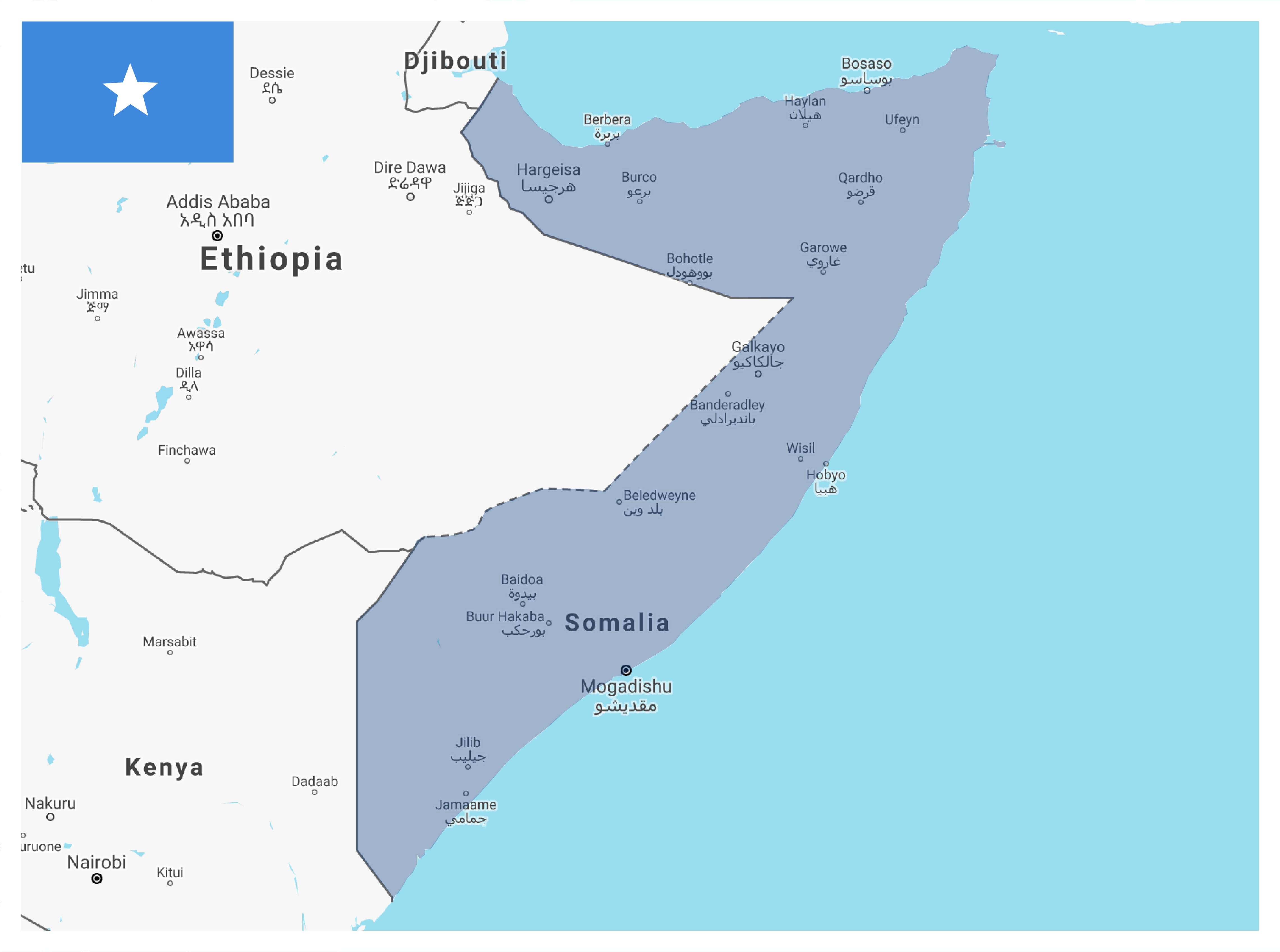 Somalia map