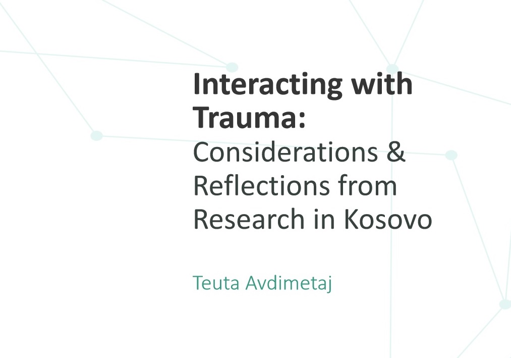 Interacting with Trauma Cover Text