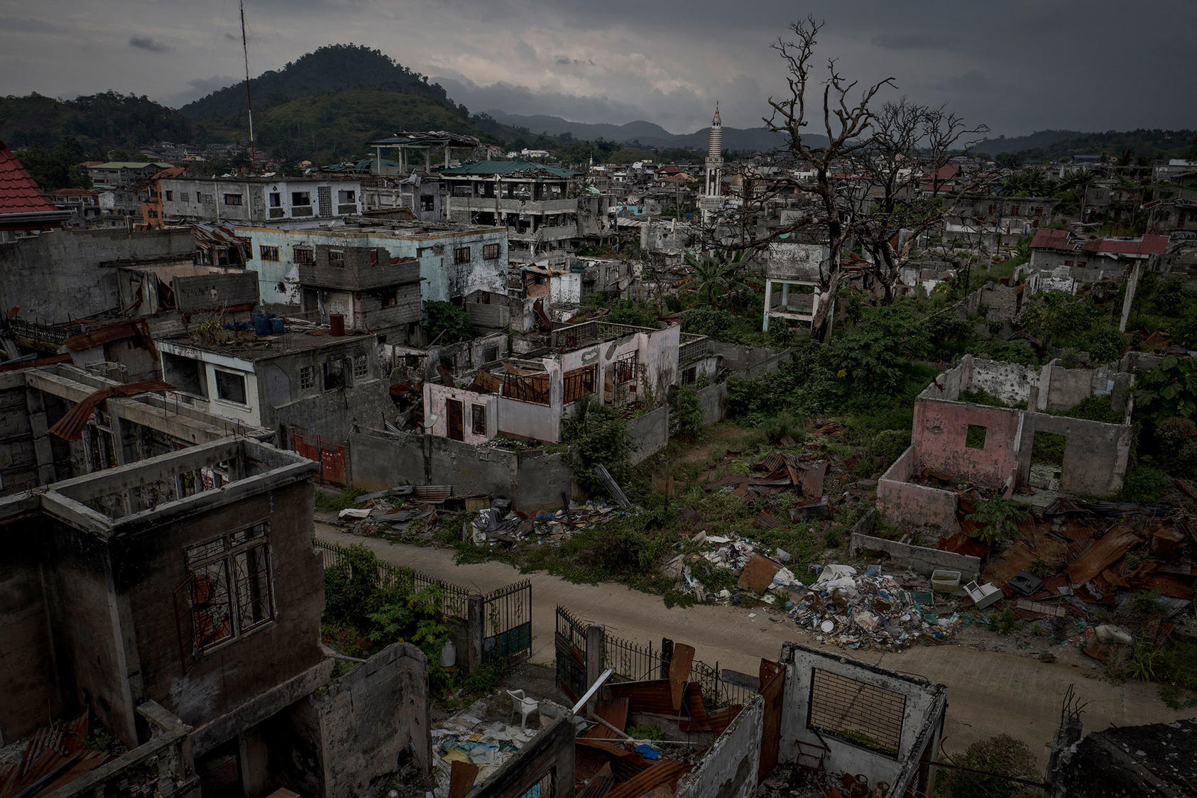 Marawi, the largest Muslim majority city in the Philippines, which was taken over by Islamic State insurgents and lay in ruins by the time the army prevailed, April 7, 2018. (Jes Aznar/The New York Times)