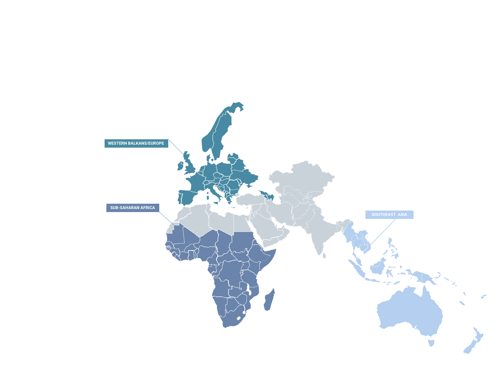 Where we operate map